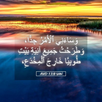 Picture 05 - نَحَمْيَا 13:8 AVD - وَسَاءَنِي ٱلْأَمْرُ - Bible Verse Picture