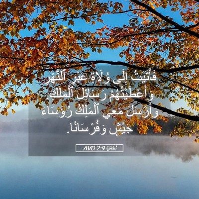 Picture 05 - نَحَمْيَا 2:9 AVD - فَأَتَيْتُ إِلَى وُلَاةِ - Bible Verse Picture