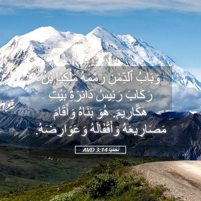 Picture 05 - نَحَمْيَا 3:14 AVD - وَبَابُ ٱلدِّمْنِ - Bible Verse Picture