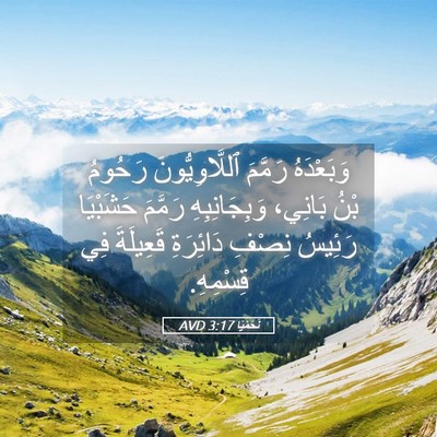 Picture 05 - نَحَمْيَا 3:17 AVD - وَبَعْدَهُ رَمَّمَ - Bible Verse Picture
