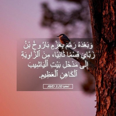 Picture 05 - نَحَمْيَا 3:20 AVD - وَبَعْدَهُ رَمَّمَ - Bible Verse Picture
