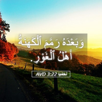 Picture 05 - نَحَمْيَا 3:22 AVD - وَبَعْدَهُ رَمَّمَ - Bible Verse Picture