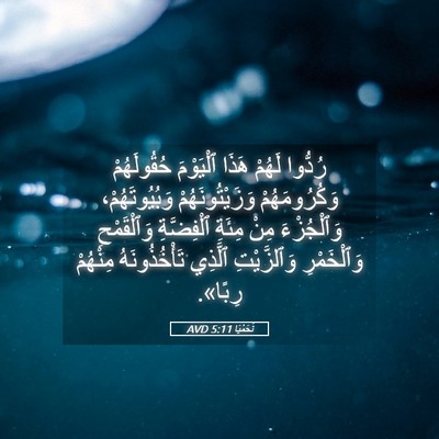 Picture 05 - نَحَمْيَا 5:11 AVD - رُدُّوا لَهُمْ هَذَا - Bible Verse Picture