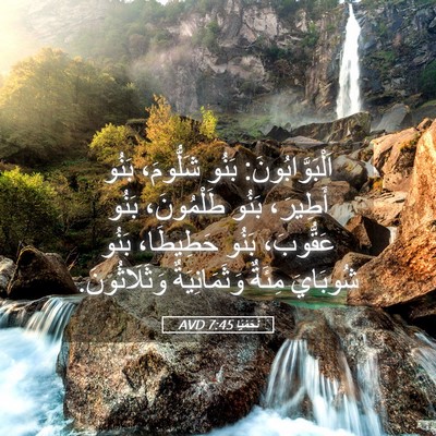 Picture 05 - نَحَمْيَا 7:45 AVD - اَلْبَوَّابُونَ: بَنُو - Bible Verse Picture