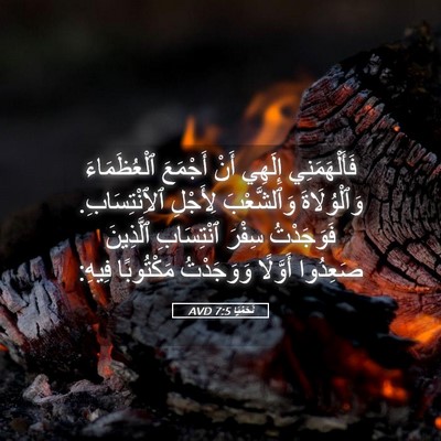 Picture 05 - نَحَمْيَا 7:5 AVD - فَأَلْهَمَنِي إِلَهِي - Bible Verse Picture