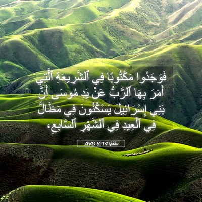 Picture 05 - نَحَمْيَا 8:14 AVD - فَوَجَدُوا مَكْتُوبًا فِي - Bible Verse Picture