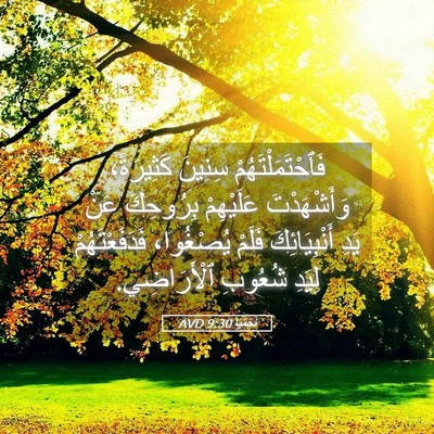 Picture 05 - نَحَمْيَا 9:30 AVD - فَٱحْتَمَلْتَهُمْ سِنِينَ - Bible Verse Picture