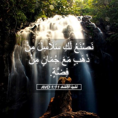 Picture 05 - نَشِيدُ ٱلْأَنْشَادِ 1:11 AVD - نَصْنَعُ لَكِ سَلَاسِلَ - Bible Verse Picture