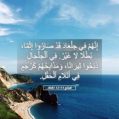 Picture 05 - هُوشَع 12:11 AVD - إِنَّهُمْ فِي جِلْعَادَ - Bible Verse Picture