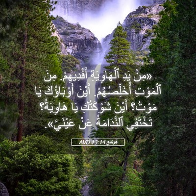 Picture 05 - هُوشَع 13:14 AVD - «مِنْ يَدِ ٱلْهَاوِيَةِ - Bible Verse Picture
