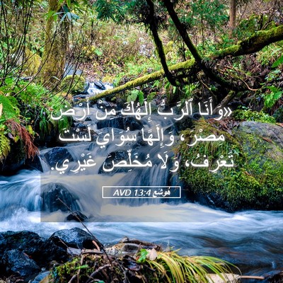 Picture 05 - هُوشَع 13:4 AVD - «وَأَنَا ٱلرَّبُّ - Bible Verse Picture