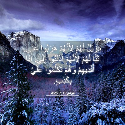 Picture 05 - هُوشَع 7:13 AVD - «وَيْلٌ لَهُمْ - Bible Verse Picture