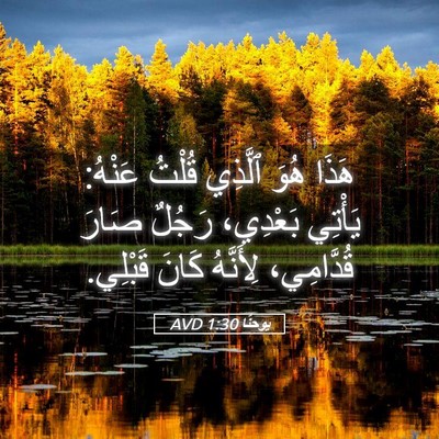 Picture 05 - يوحنَّا 1:30 AVD - هَذَا هُوَ ٱلَّذِي قُلْتُ - Bible Verse Picture