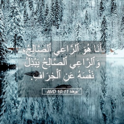 Picture 05 - يوحنَّا 10:11 AVD - أَنَا هُوَ ٱلرَّاعِي - Bible Verse Picture