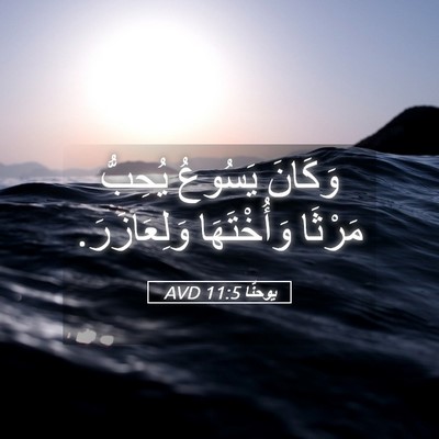 Picture 05 - يوحنَّا 11:5 AVD - وَكَانَ يَسُوعُ يُحِبُّ - Bible Verse Picture