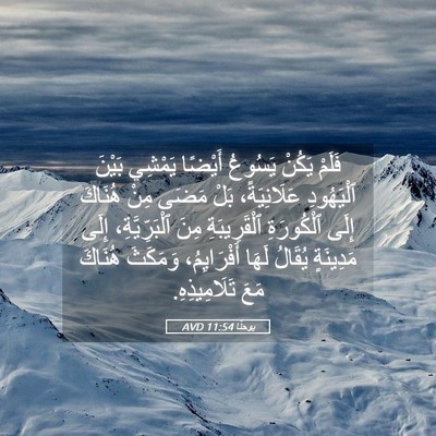 Picture 05 - يوحنَّا 11:54 AVD - فَلَمْ يَكُنْ يَسُوعُ - Bible Verse Picture