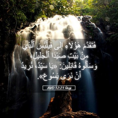 Picture 05 - يوحنَّا 12:21 AVD - فَتَقَدَّمَ هَؤُلَاءِ - Bible Verse Picture