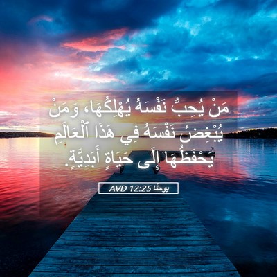 Picture 05 - يوحنَّا 12:25 AVD - مَنْ يُحِبُّ نَفْسَهُ - Bible Verse Picture
