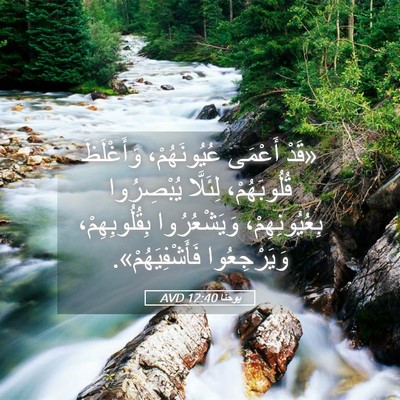 Picture 05 - يوحنَّا 12:40 AVD - «قَدْ أَعْمَى - Bible Verse Picture