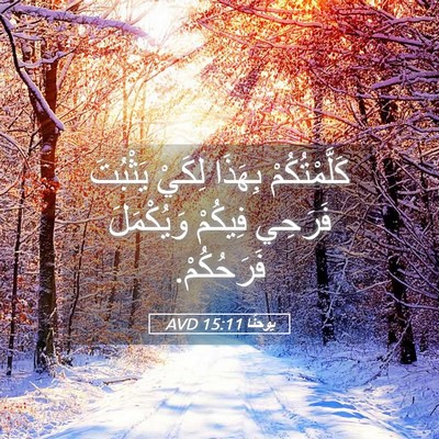 Picture 05 - يوحنَّا 15:11 AVD - كَلَّمْتُكُمْ بِهَذَا - Bible Verse Picture