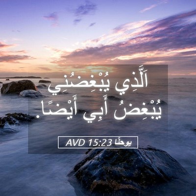 Picture 05 - يوحنَّا 15:23 AVD - اَلَّذِي يُبْغِضُنِي - Bible Verse Picture