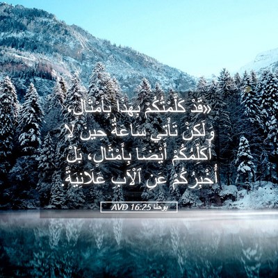 Picture 05 - يوحنَّا 16:25 AVD - «قَدْ كَلَّمْتُكُمْ - Bible Verse Picture