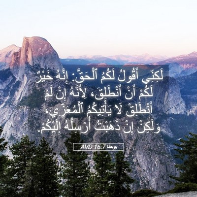 Picture 05 - يوحنَّا 16:7 AVD - لَكِنِّي أَقُولُ لَكُمُ - Bible Verse Picture