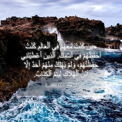 Picture 05 - يوحنَّا 17:12 AVD - حِينَ كُنْتُ مَعَهُمْ فِي - Bible Verse Picture