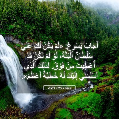 Picture 05 - يوحنَّا 19:11 AVD - أَجَابَ يَسُوعُ: «لَمْ - Bible Verse Picture