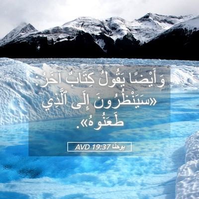 Picture 05 - يوحنَّا 19:37 AVD - وَأَيْضًا يَقُولُ كِتَابٌ - Bible Verse Picture