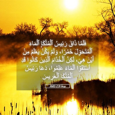 Picture 05 - يوحنَّا 2:9 AVD - فَلَمَّا ذَاقَ رَئِيسُ - Bible Verse Picture