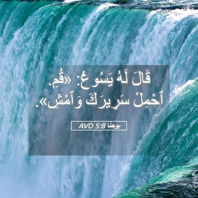 Picture 05 - يوحنَّا 5:8 AVD - قَالَ لَهُ يَسُوعُ: «قُمِ. - Bible Verse Picture