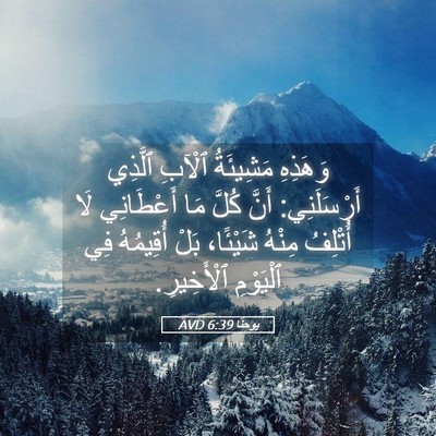Picture 05 - يوحنَّا 6:39 AVD - وَهَذِهِ مَشِيئَةُ ٱلْآبِ - Bible Verse Picture