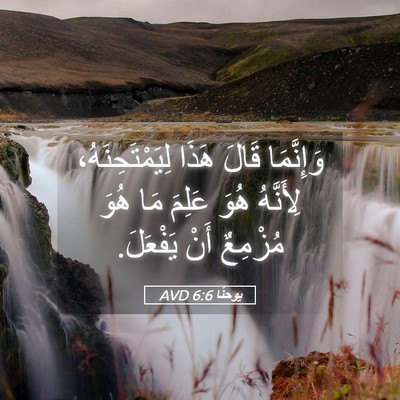 Picture 05 - يوحنَّا 6:6 AVD - وَإِنَّمَا قَالَ هَذَا - Bible Verse Picture