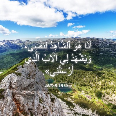 Picture 05 - يوحنَّا 8:18 AVD - أَنَا هُوَ ٱلشَّاهِدُ - Bible Verse Picture