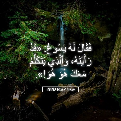 Picture 05 - يوحنَّا 9:37 AVD - فَقَالَ لَهُ يَسُوعُ: - Bible Verse Picture