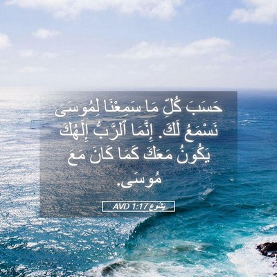 Picture 05 - يَشُوع 1:17 AVD - حَسَبَ كُلِّ مَا سَمِعْنَا - Bible Verse Picture