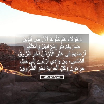 Picture 05 - يَشُوع 12:1 AVD - وَهَؤُلَاءِ هُمْ مُلُوكُ - Bible Verse Picture