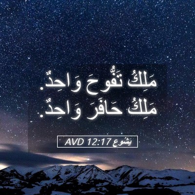 Picture 05 - يَشُوع 12:17 AVD - مَلِكُ تَفُّوحَ وَاحِدٌ. - Bible Verse Picture