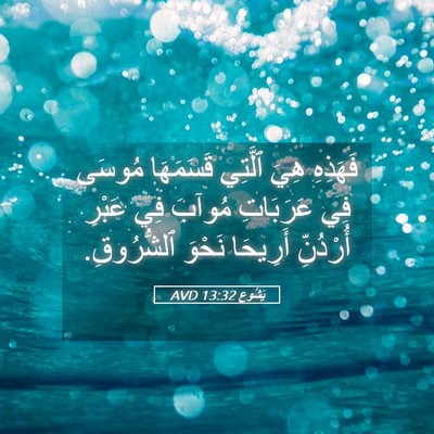 Picture 05 - يَشُوع 13:32 AVD - فَهَذِهِ هِيَ ٱلَّتِي - Bible Verse Picture