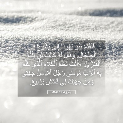Picture 05 - يَشُوع 14:6 AVD - فَتَقَدَّمَ بَنُو - Bible Verse Picture