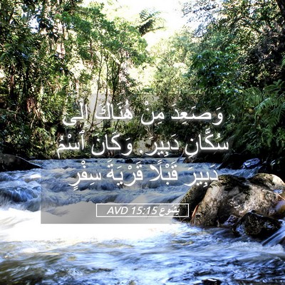 Picture 05 - يَشُوع 15:15 AVD - وَصَعِدَ مِنْ هُنَاكَ - Bible Verse Picture