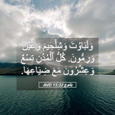 Picture 05 - يَشُوع 15:32 AVD - وَلَبَاوُتَ وَشِلْحِيمَ - Bible Verse Picture