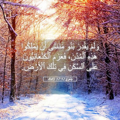 Picture 05 - يَشُوع 17:12 AVD - وَلَمْ يَقْدِرْ بَنُو - Bible Verse Picture