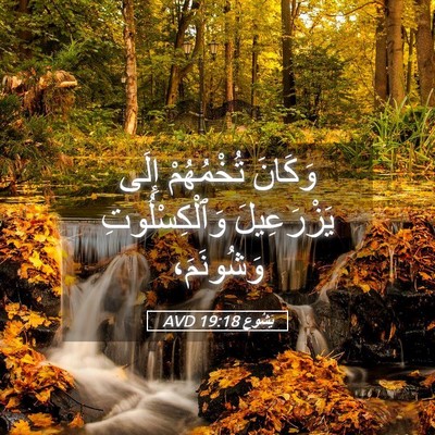Picture 05 - يَشُوع 19:18 AVD - وَكَانَ تُخْمُهُمْ إِلَى - Bible Verse Picture