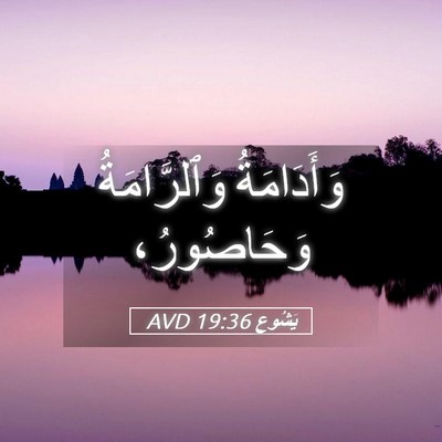 Picture 05 - يَشُوع 19:36 AVD - وَأَدَامَةُ وَٱلرَّامَةُ - Bible Verse Picture