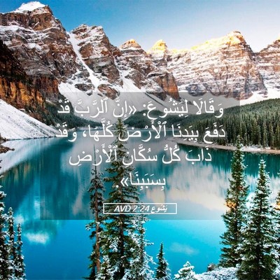 Picture 05 - يَشُوع 2:24 AVD - وَقَالَا لِيَشُوعَ: «إِنَّ - Bible Verse Picture