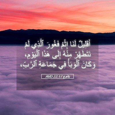 Picture 05 - يَشُوع 22:17 AVD - أَقَلِيلٌ لَنَا إِثْمُ - Bible Verse Picture