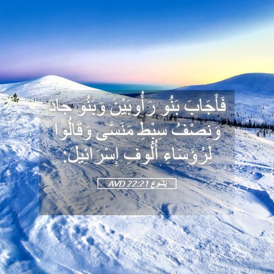 Picture 05 - يَشُوع 22:21 AVD - فَأَجَابَ بَنُو - Bible Verse Picture