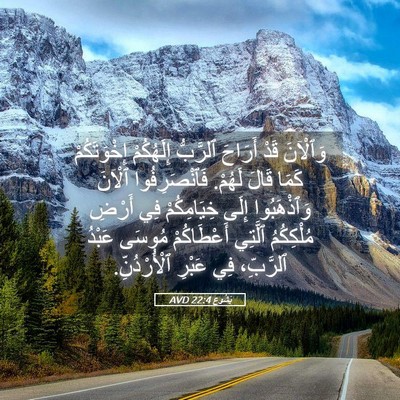 Picture 05 - يَشُوع 22:4 AVD - وَٱلْآنَ قَدْ أَرَاحَ - Bible Verse Picture
